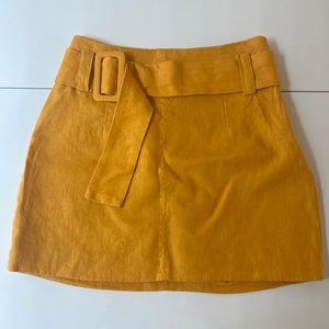 Farm Rio linen short skirt with belt - size XS